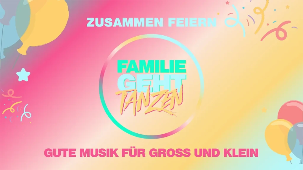 Familie geht tanzen